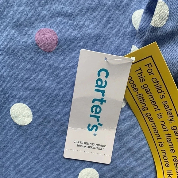 Carter’s Polka Dot Pajamas 2-Piece Set Size 10 NWT - Picture 5 of 13